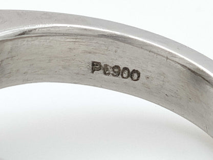 OP 0.82ct D 0.50ct PT900 10.8g Ring 