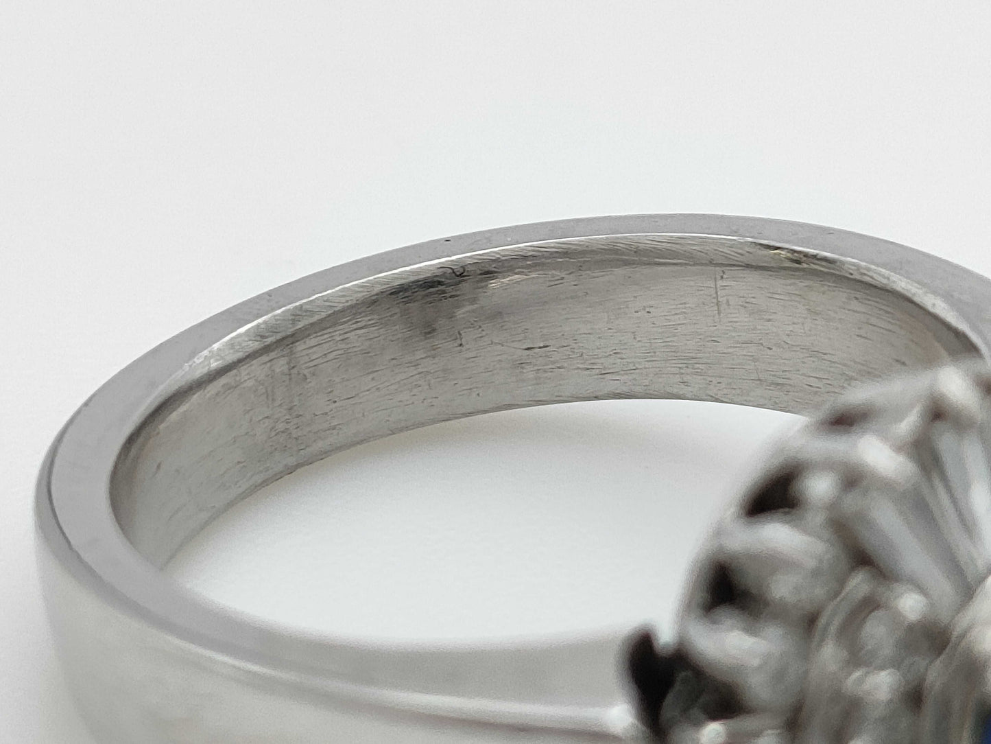 OP 0.82ct D 0.50ct PT900 10.8g Ring 