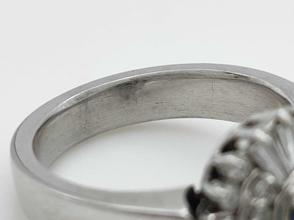 OP 0.82ct D 0.50ct PT900 10.8g Ring 