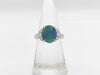 Black Opal 2.66ct D0.39ct PT900 6.7g Ring 