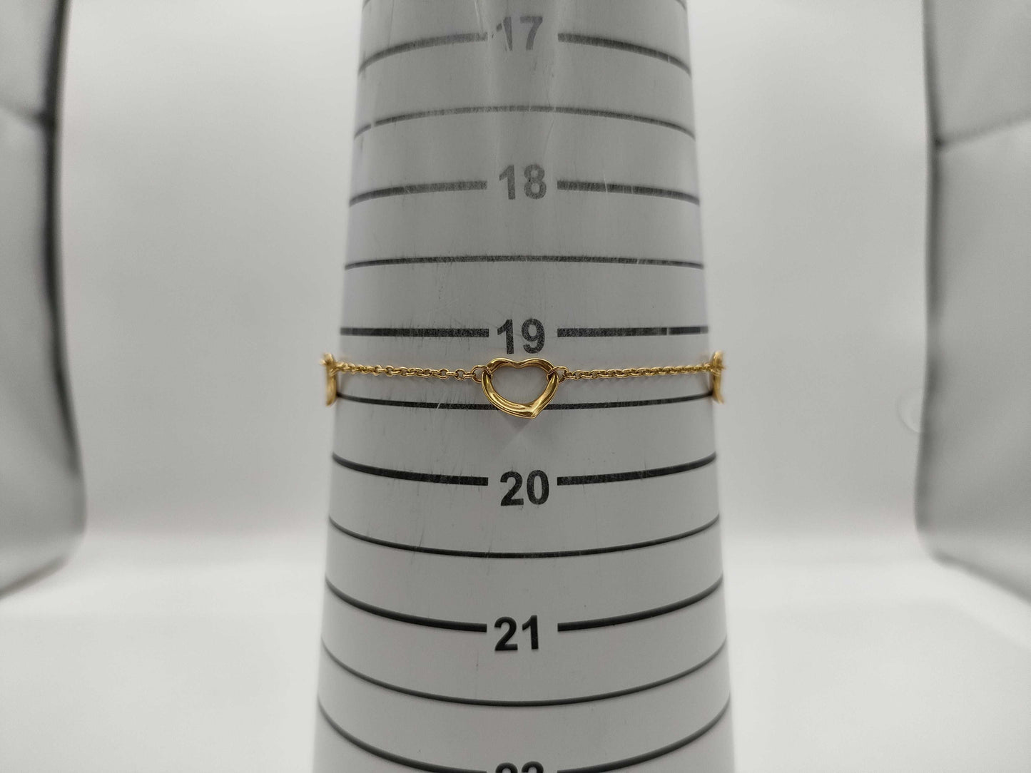 Tiffany & Co. Open Heart 5P 18K 3.7g Bracelet/Bangle 