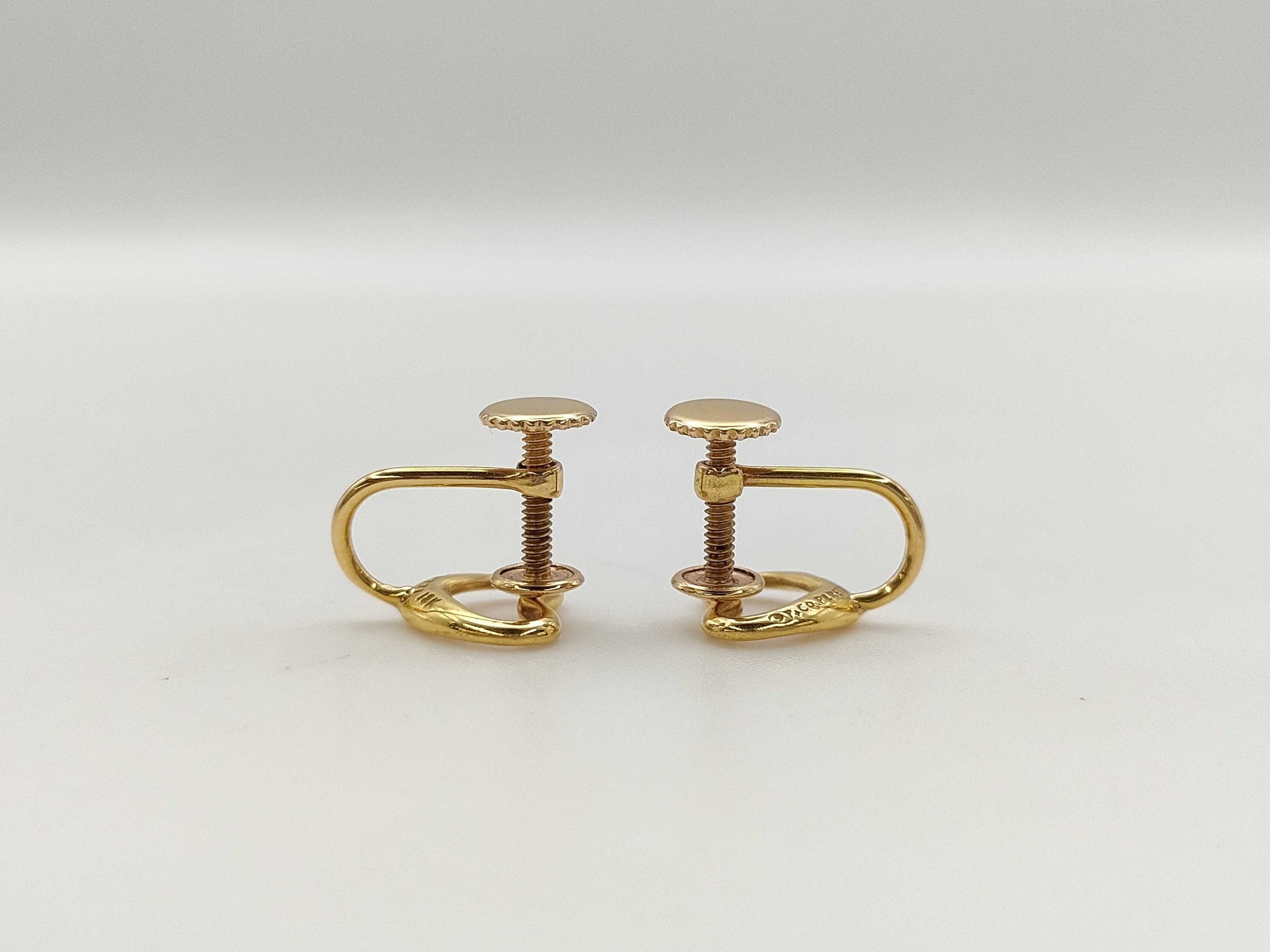 Tiffany & Co. Open Heart 18K 2.4g Earrings 