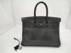 HERMES Birkin 35 Black with Silver Hardware, Handbag A