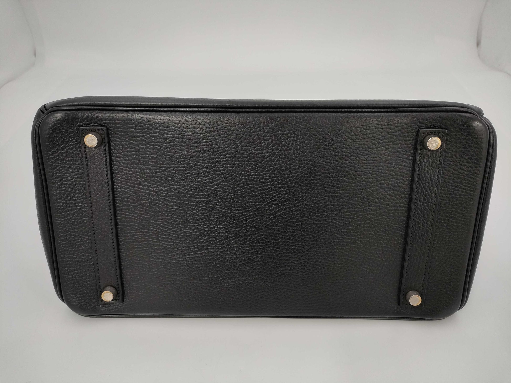 HERMES Birkin 35 Black with Silver Hardware, Handbag A