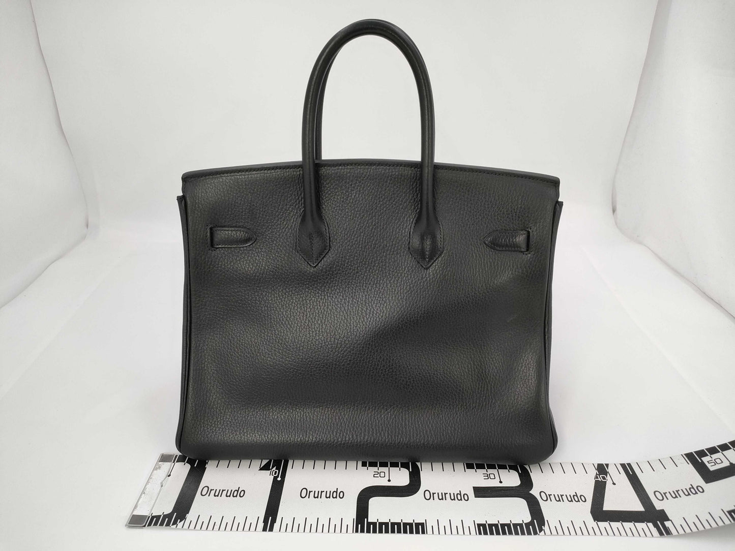 HERMES Birkin 35 Black with Silver Hardware, Handbag A