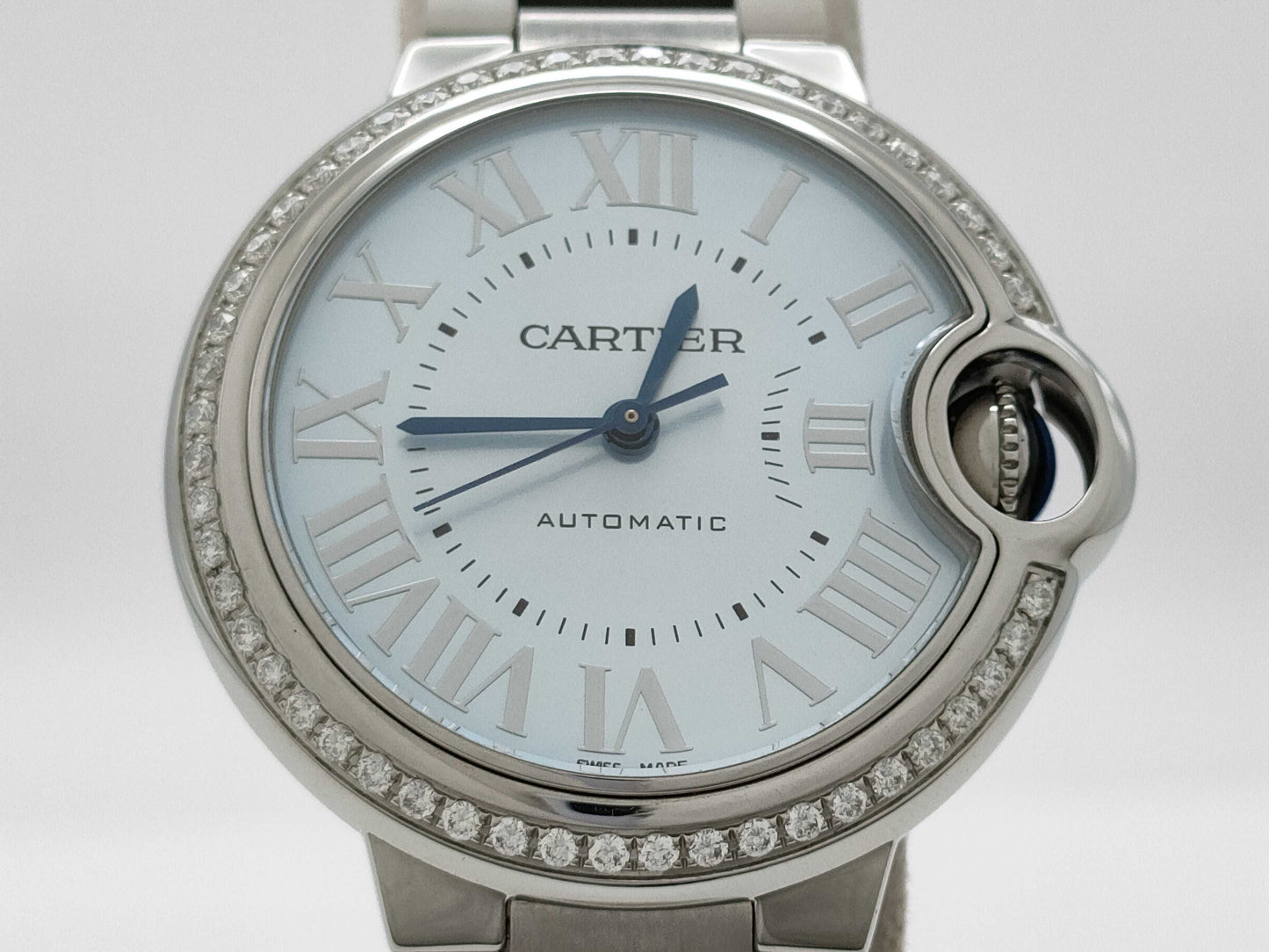 Cartier Ballon Bleu W4BB0028 3489369814BX Automatic Blue Dial Boys' Watch