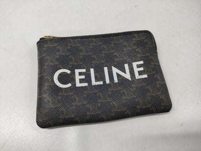 CELINE Triomphe Canvas Coin Case
