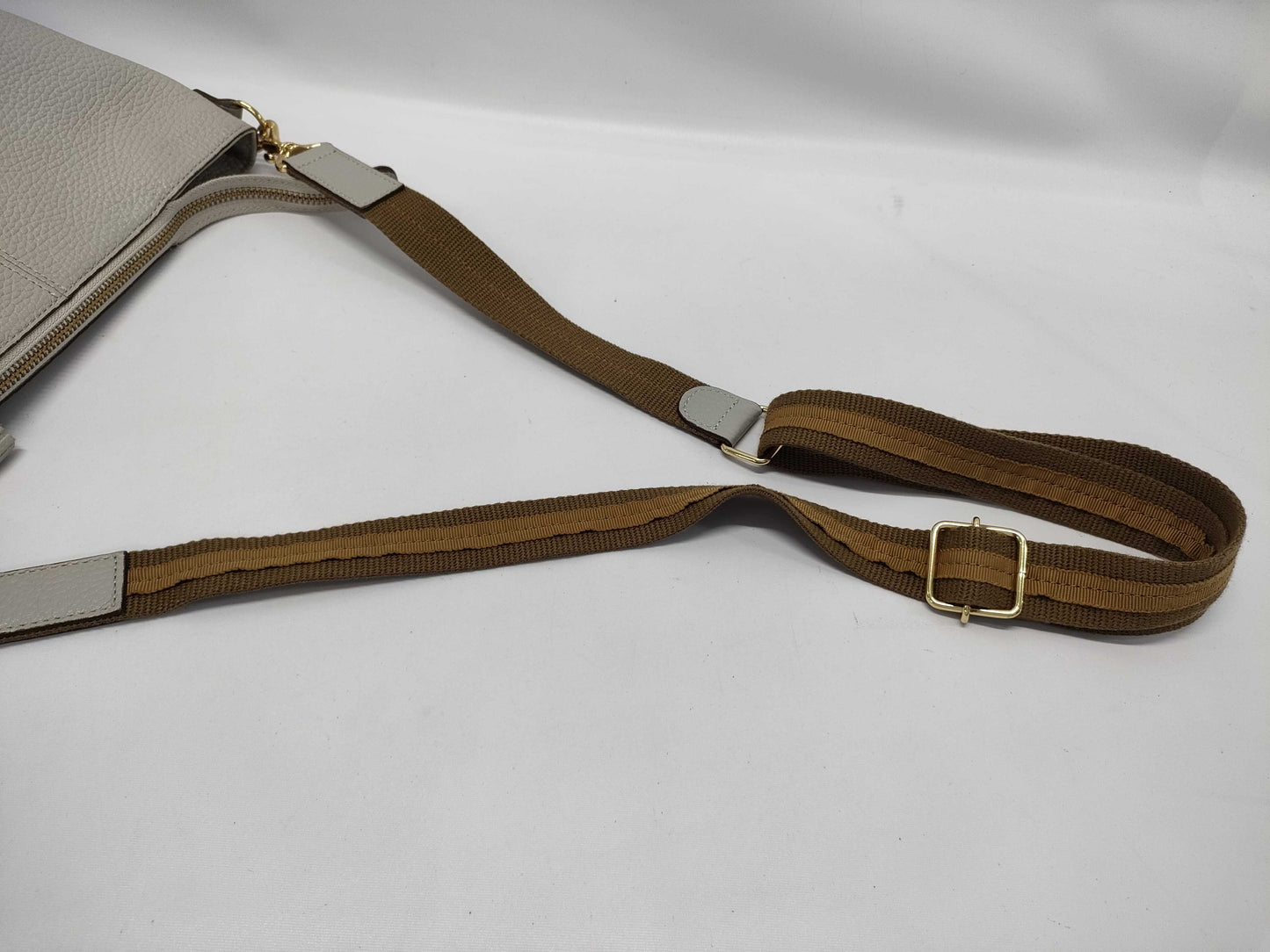 Atao Shoulder Bag, Leather, Gray