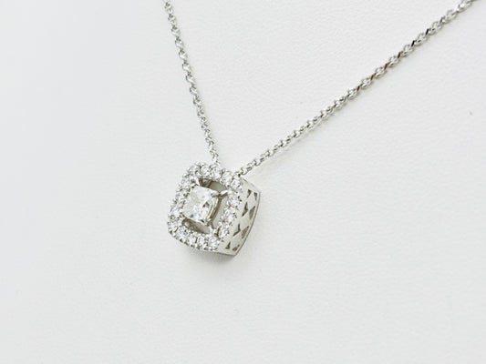 MONNICKENDAM Monnickendam D0.501ct, FD0.34ct, 18K White Gold, 5.0g Necklace 