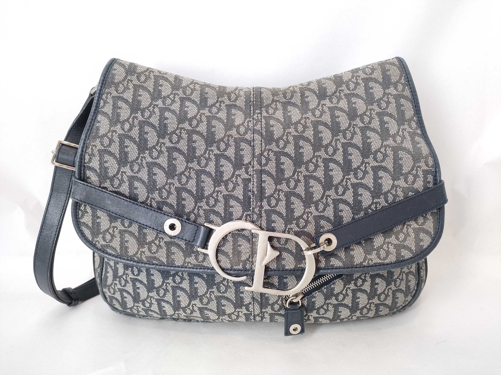 Dior Trotter Shoulder Bag Navy
