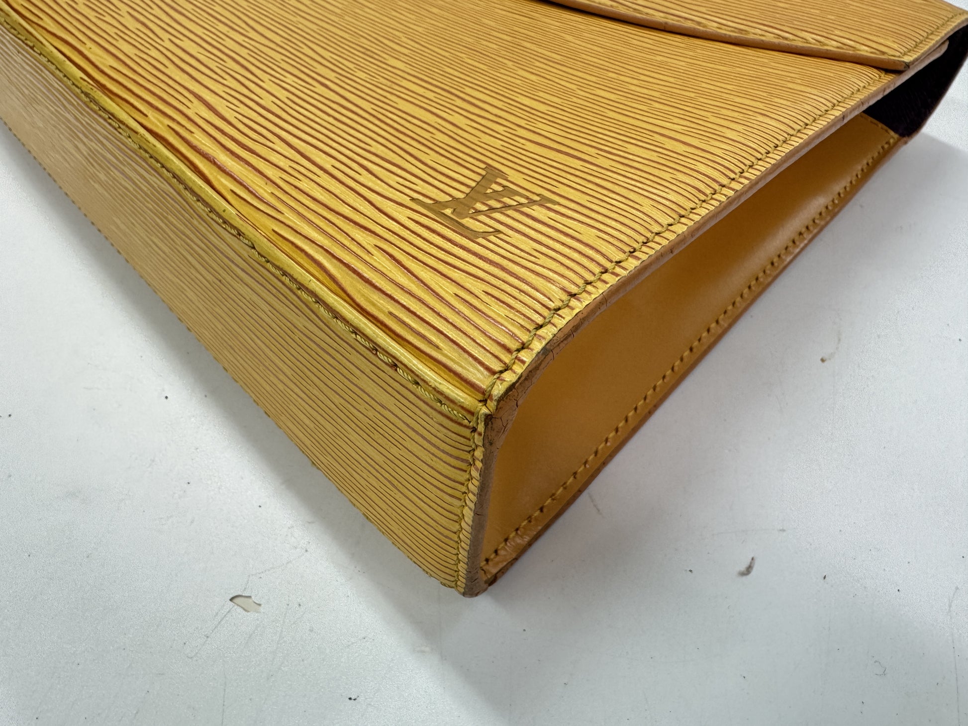 LOUIS VUITTON Malesherbes Tassili Yellow Handbag