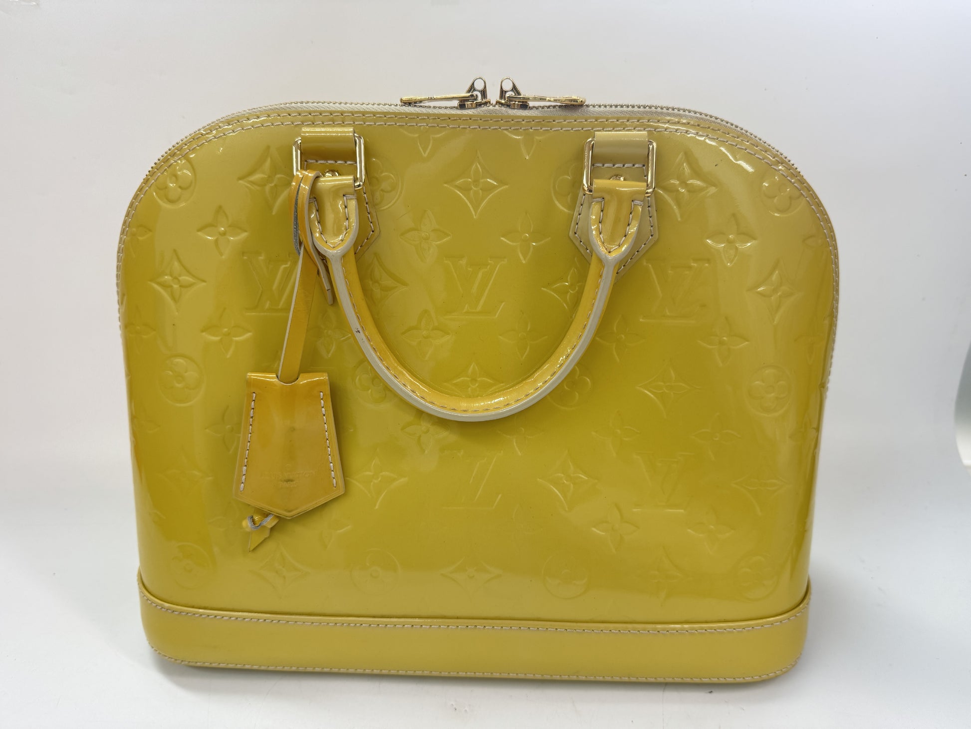 LOUIS VUITTON Alma PM Jaune Passion Handbag