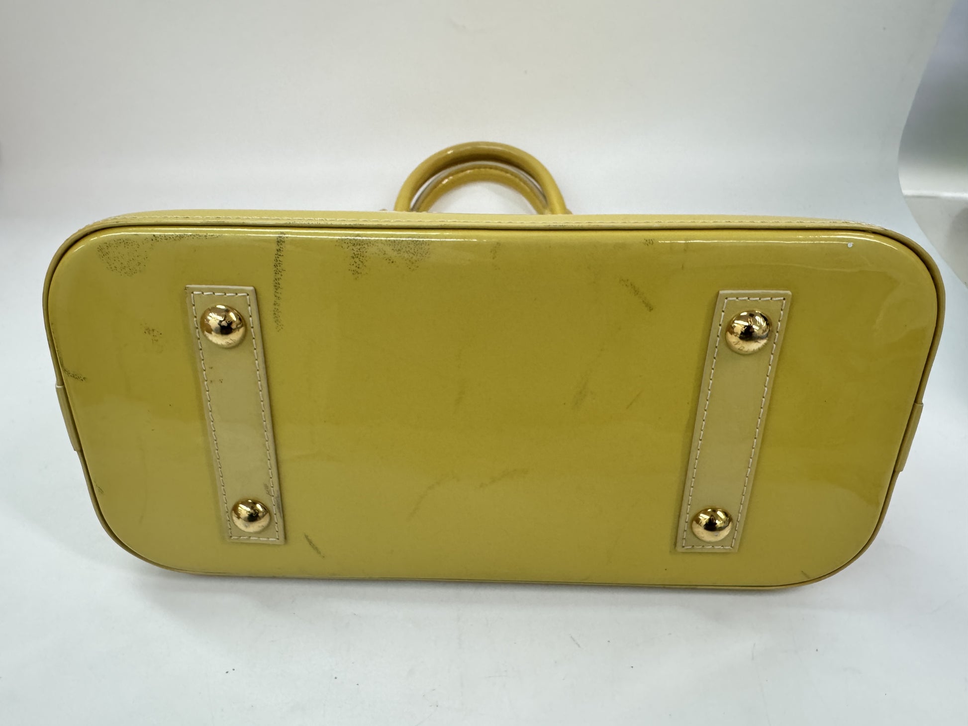 LOUIS VUITTON Alma PM Jaune Passion Handbag