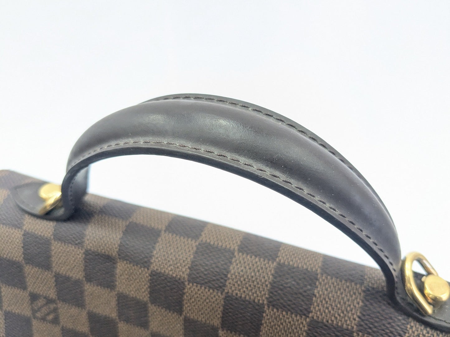 LOUIS VUITTON LV Damier Bergamo MM Handbag
