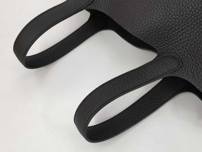 HERMES Picotin Lock 18 Black x Taurillon Clemence Leather x Gold Hardware x K Stamp Handbag