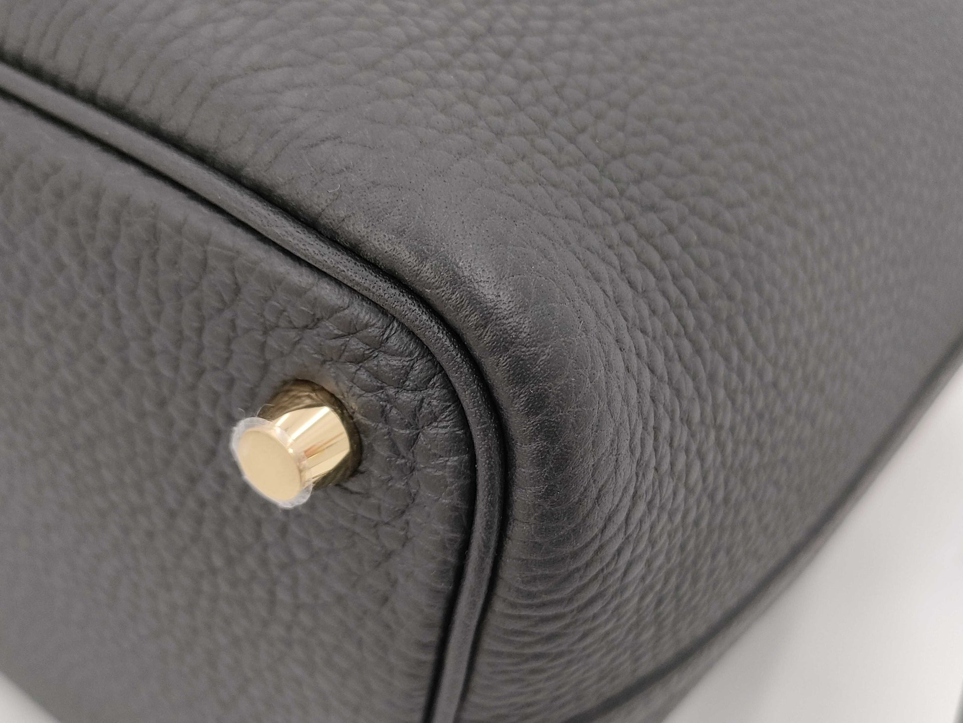 HERMES Picotin Lock 18 Black x Taurillon Clemence Leather x Gold Hardware x K Stamp Handbag