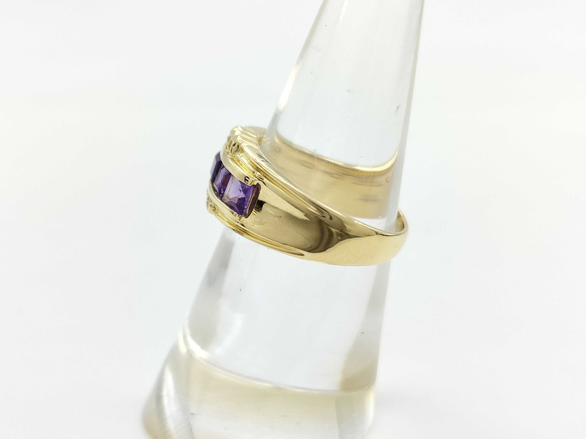 Amethyst D0.06ct K18 4.7g Ring 