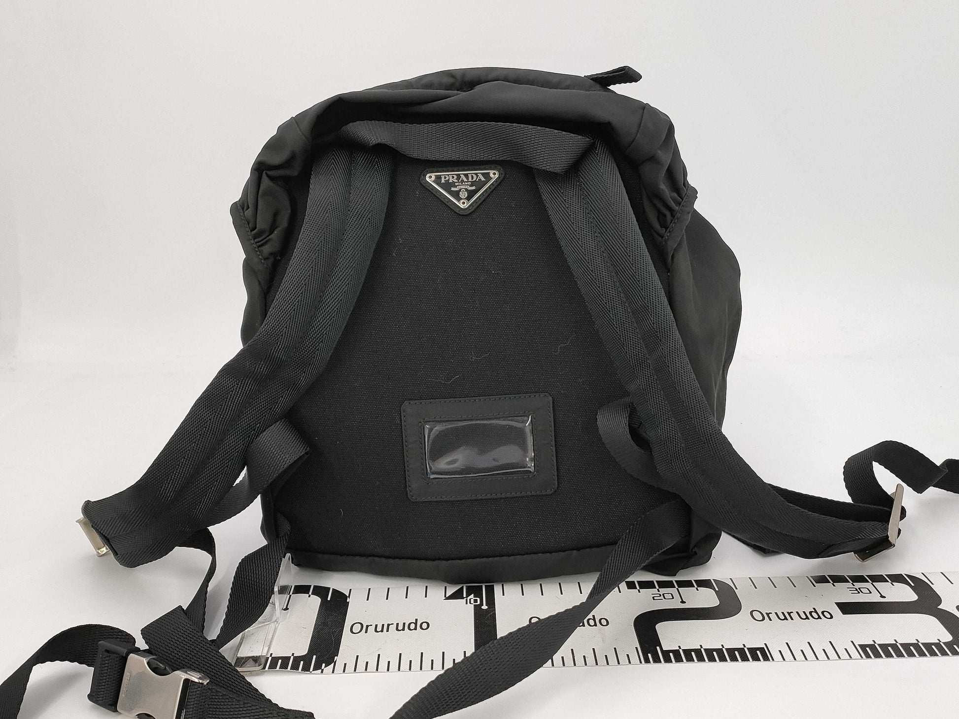 PRADA Prada Backpack Nylon Triangle Logo Rucksack