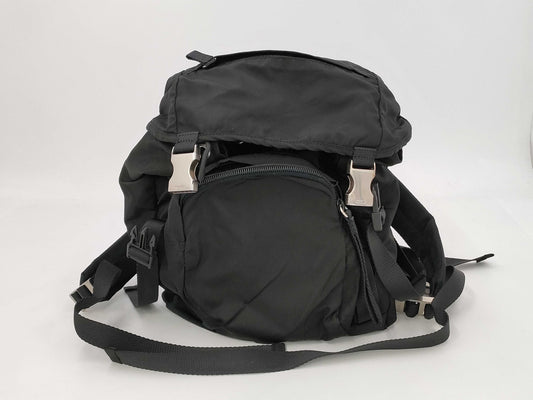 PRADA Prada Backpack Nylon Triangle Logo Rucksack