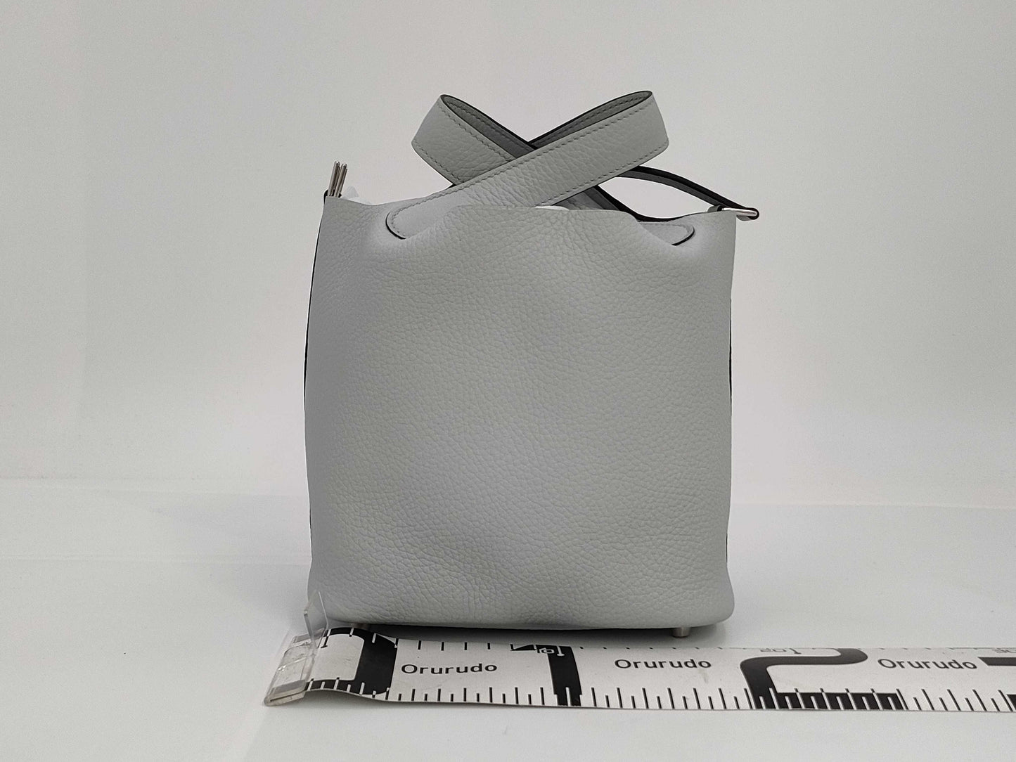 HERMES Picotin Lock 18 Blue Pale x Taurillon Clemence x Silver Hardware x Double Stamp WAK008MM Handbag