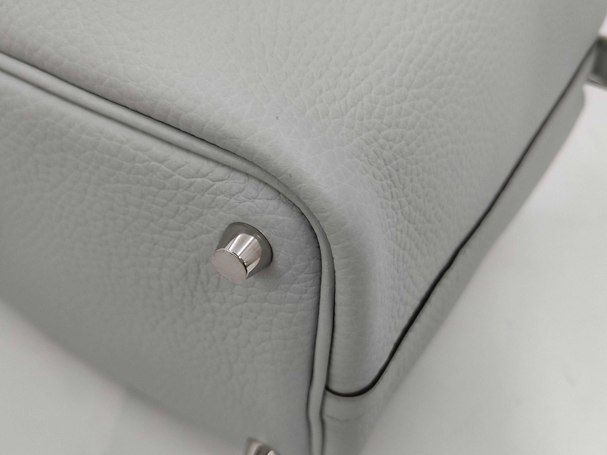 HERMES Picotin Lock 18 Blue Pale x Taurillon Clemence x Silver Hardware x Double Stamp WAK008MM Handbag