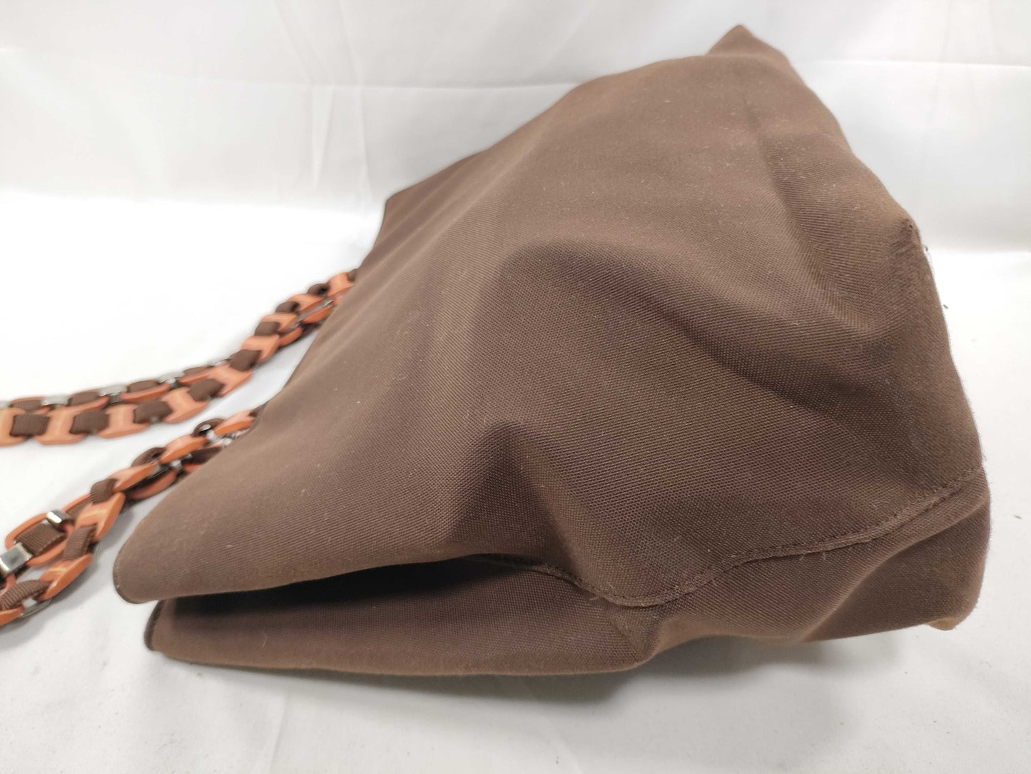 Salvatore Ferragamo Nylon Canvas Tote Bag AU-21・8230 Brown