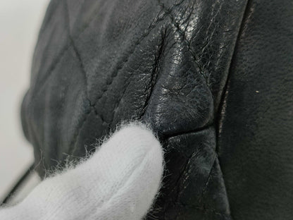 CHANEL Matelasse Lambskin Chain Shoulder Bag 0747071 Black Tote Bag