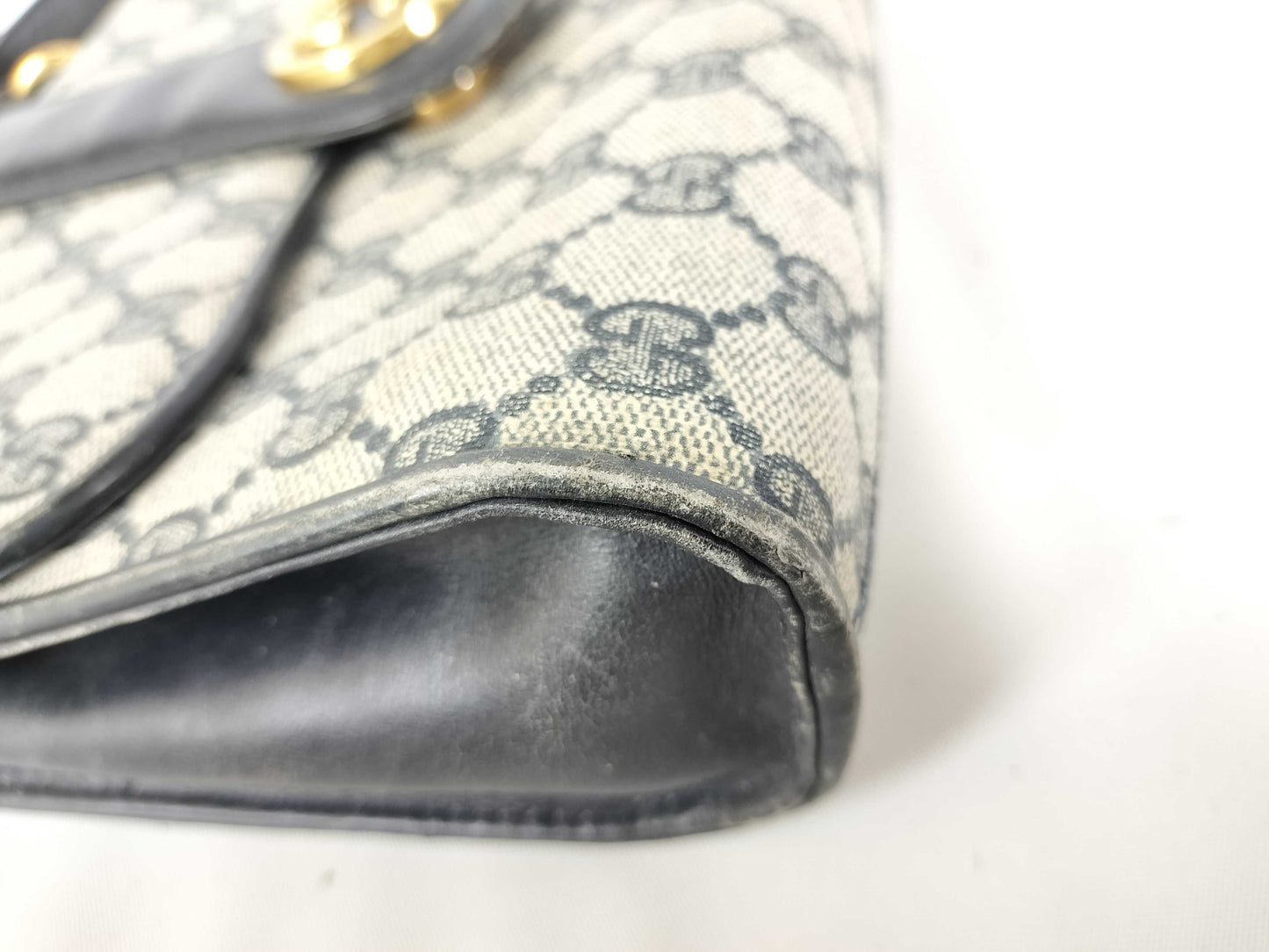 GUCCI GG Gucci Old Gucci GG Supreme Shoulder Bag Navy Shoulder Bag