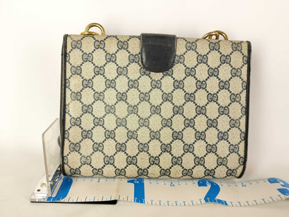 GUCCI GG Gucci Old Gucci GG Supreme Shoulder Bag Navy Shoulder Bag