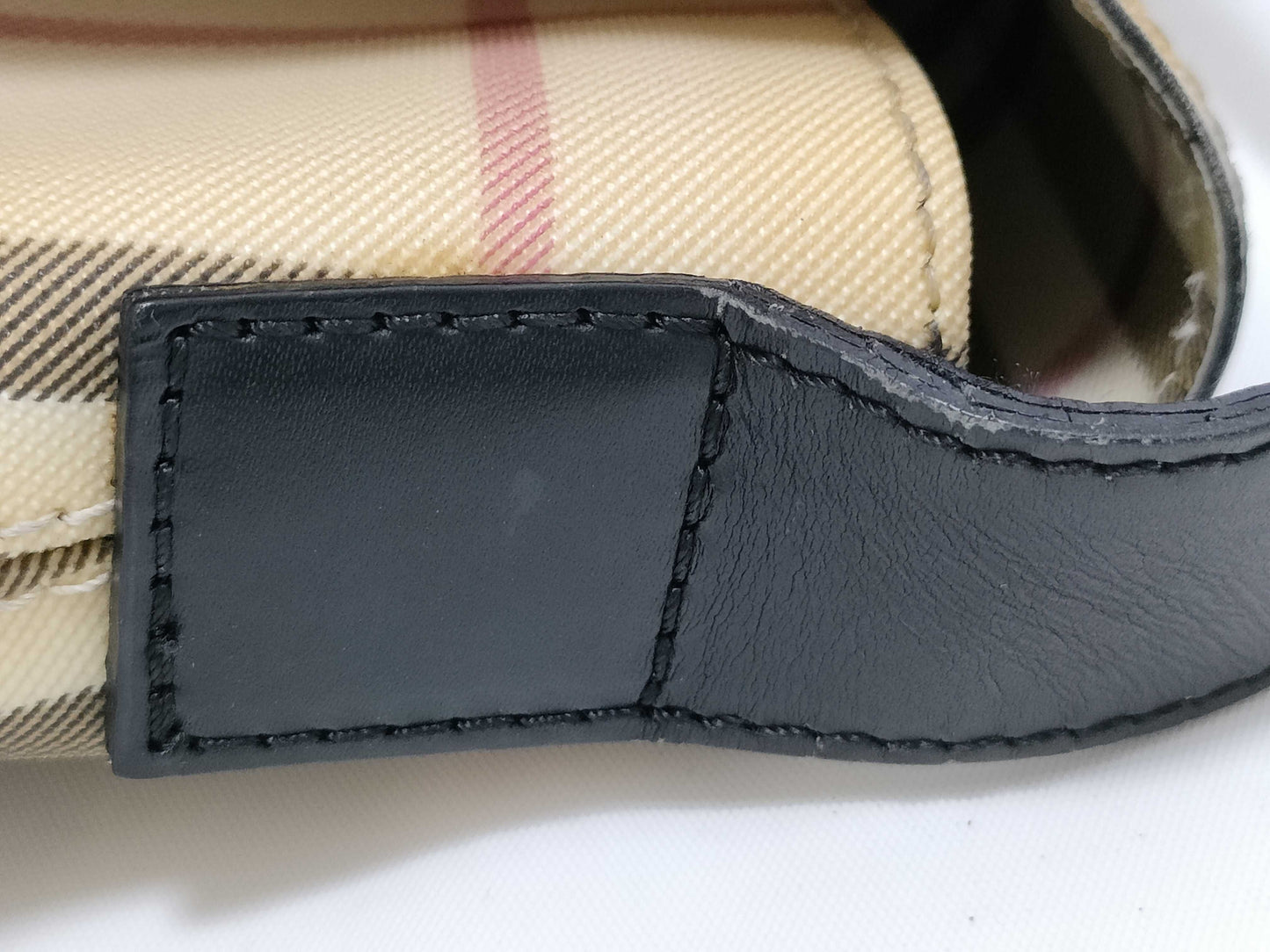 BURBERRY Nova Check PVC Shoulder Bag, Beige