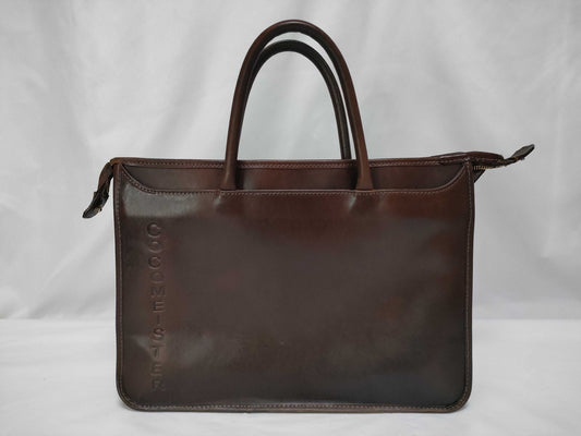 Coco Meister Leather Handbag Brown