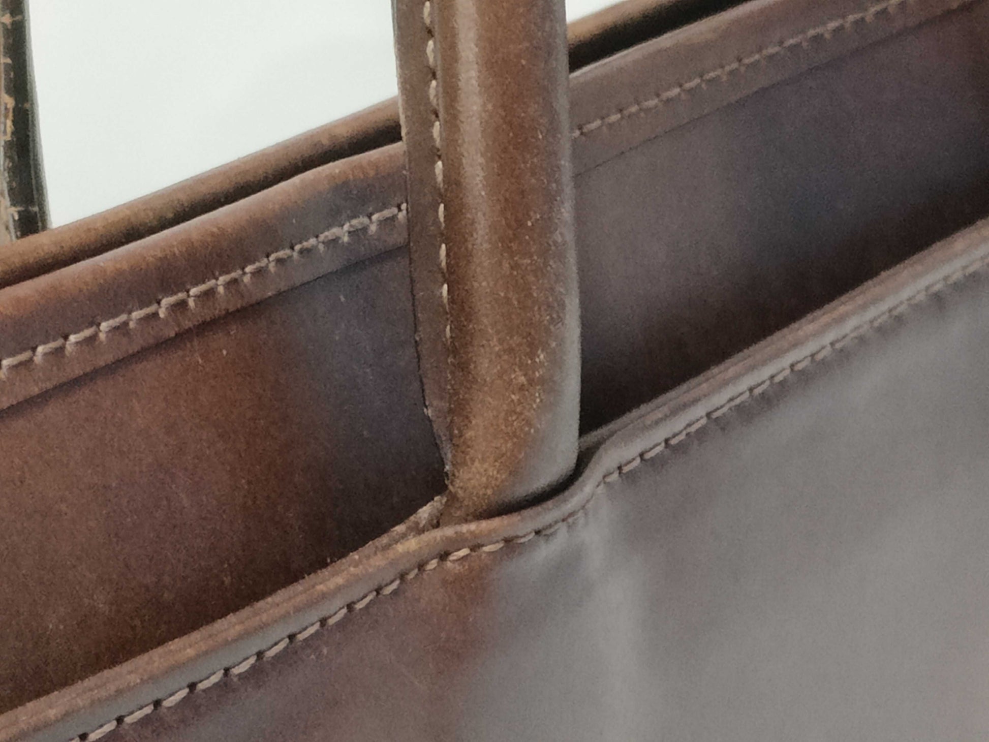 Coco Meister Leather Handbag Brown