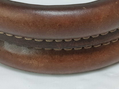 Coco Meister Leather Handbag Brown