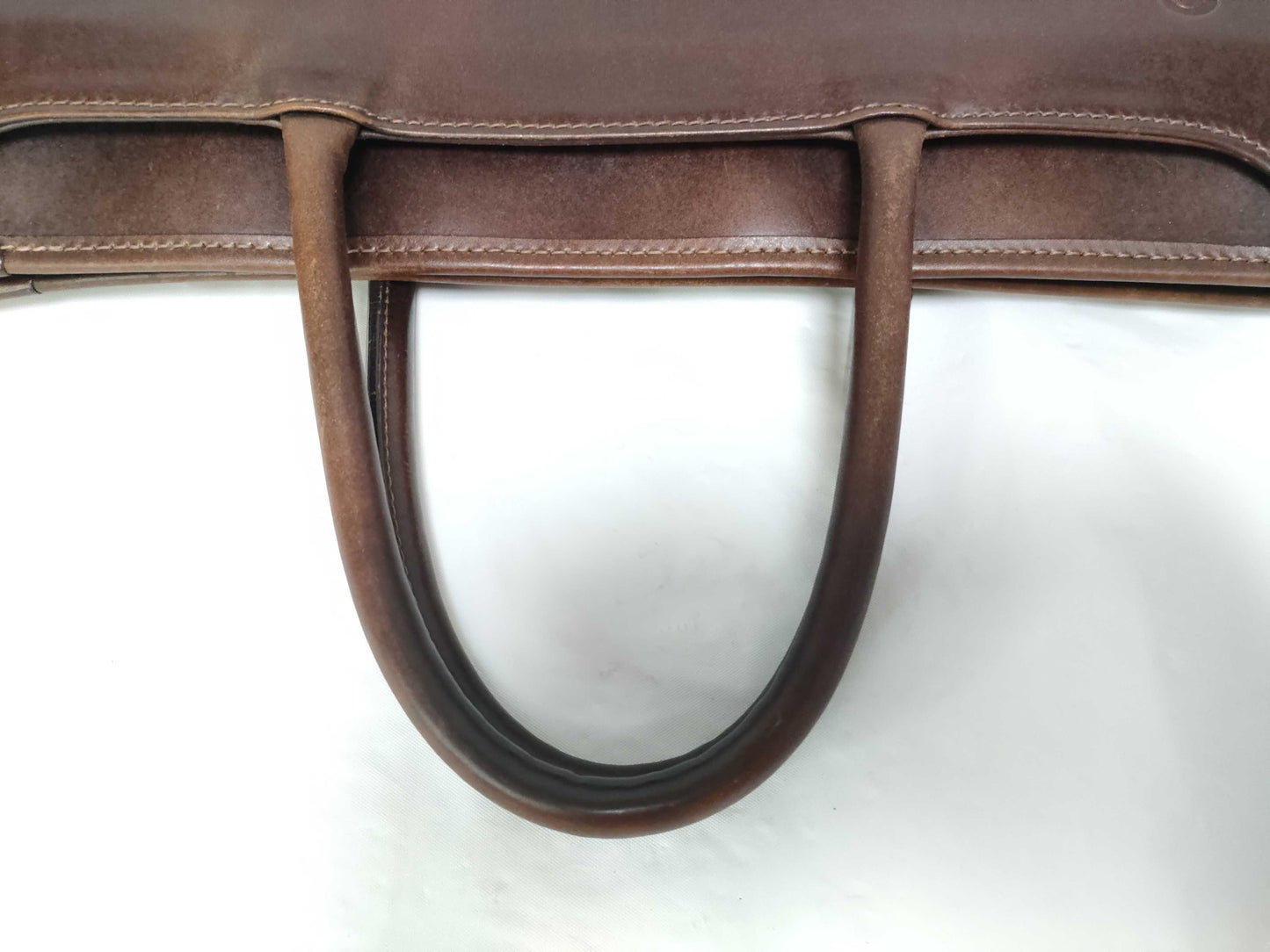 Coco Meister Leather Handbag Brown