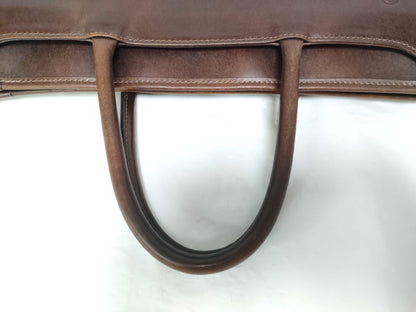 Coco Meister Leather Handbag Brown