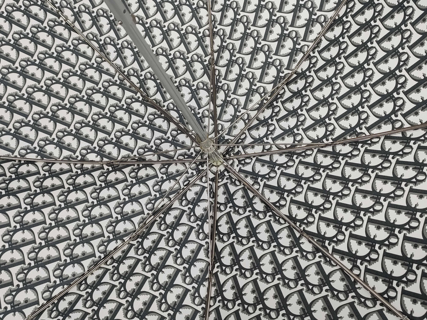 Dior Christian Dior Trotter Polyester Umbrella, Gray, Umbrella 