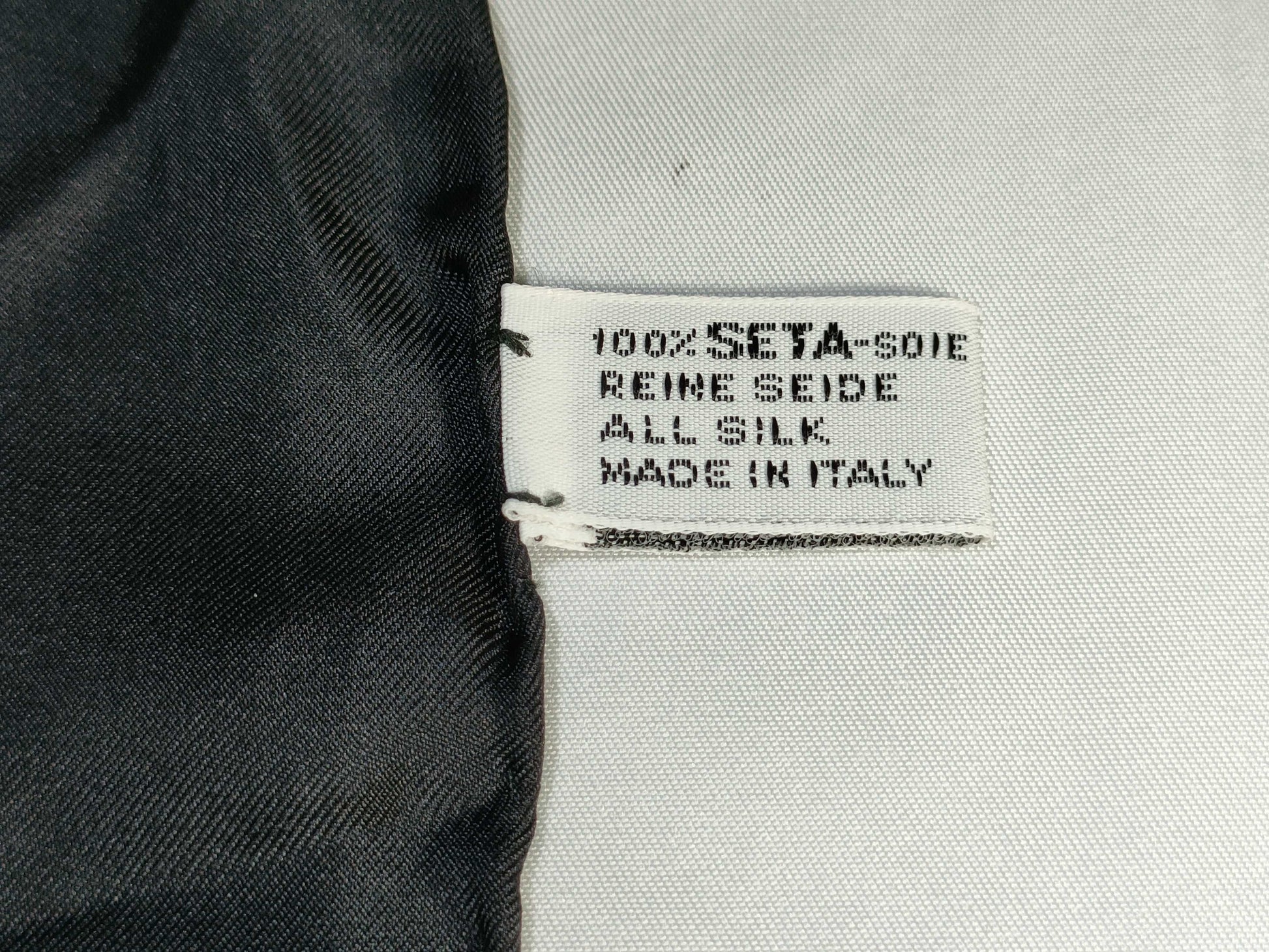 CHANEL Silk Scarf Black x Gold Scarf