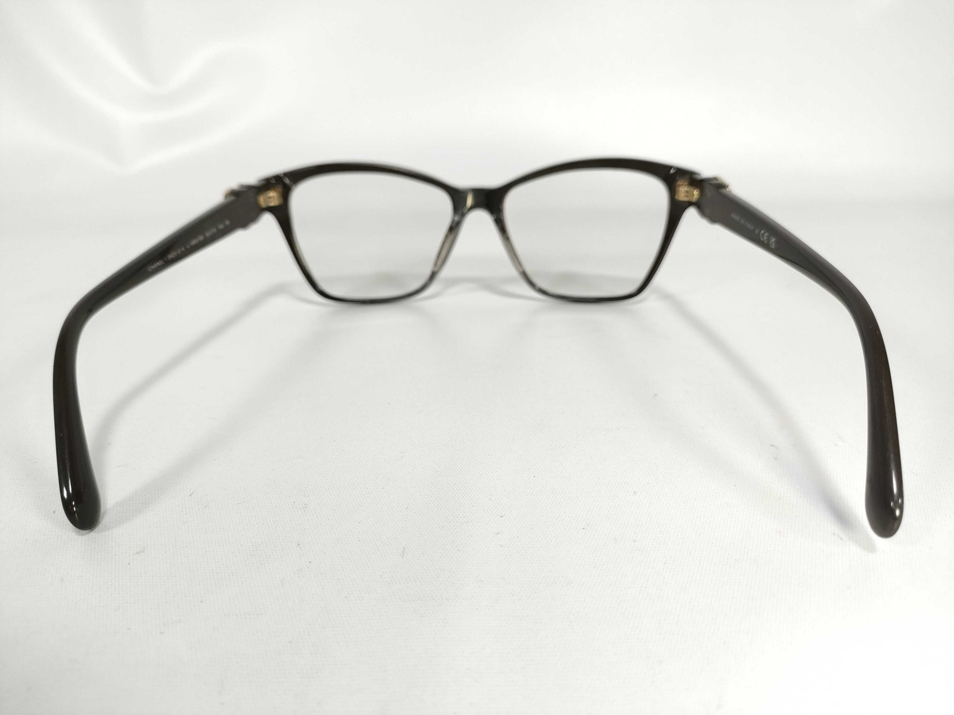  CHANEL Coco Mark Plastic Glasses 3420-S-A Dark Brown Prescription Sunglasses