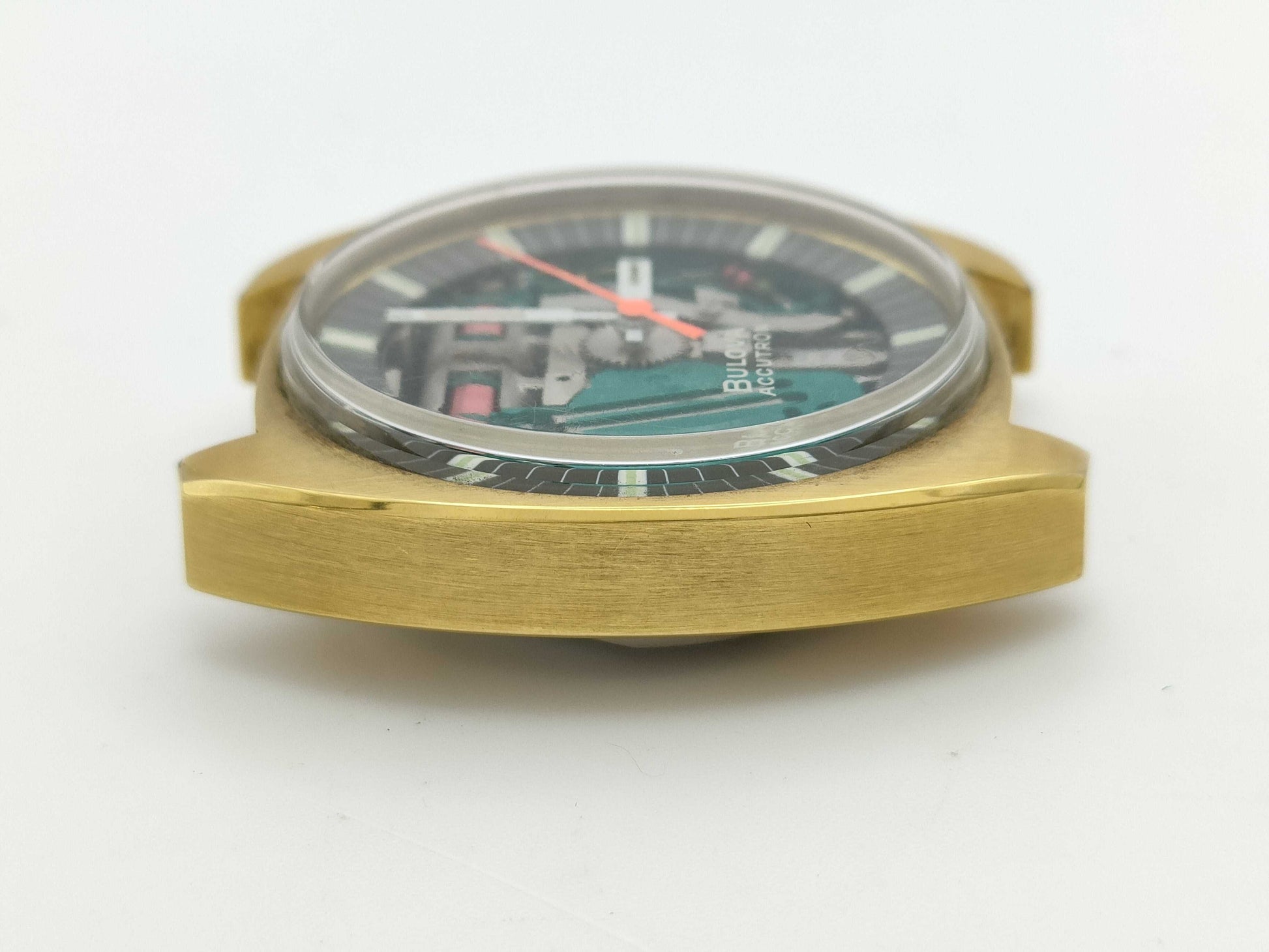 Bulova Accutron M9 1-715239 Tuning Fork Skeleton Dial Quartz Men's Watch