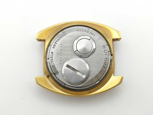 Bulova Accutron M9 1-715239 Tuning Fork Skeleton Dial Quartz Men's Watch