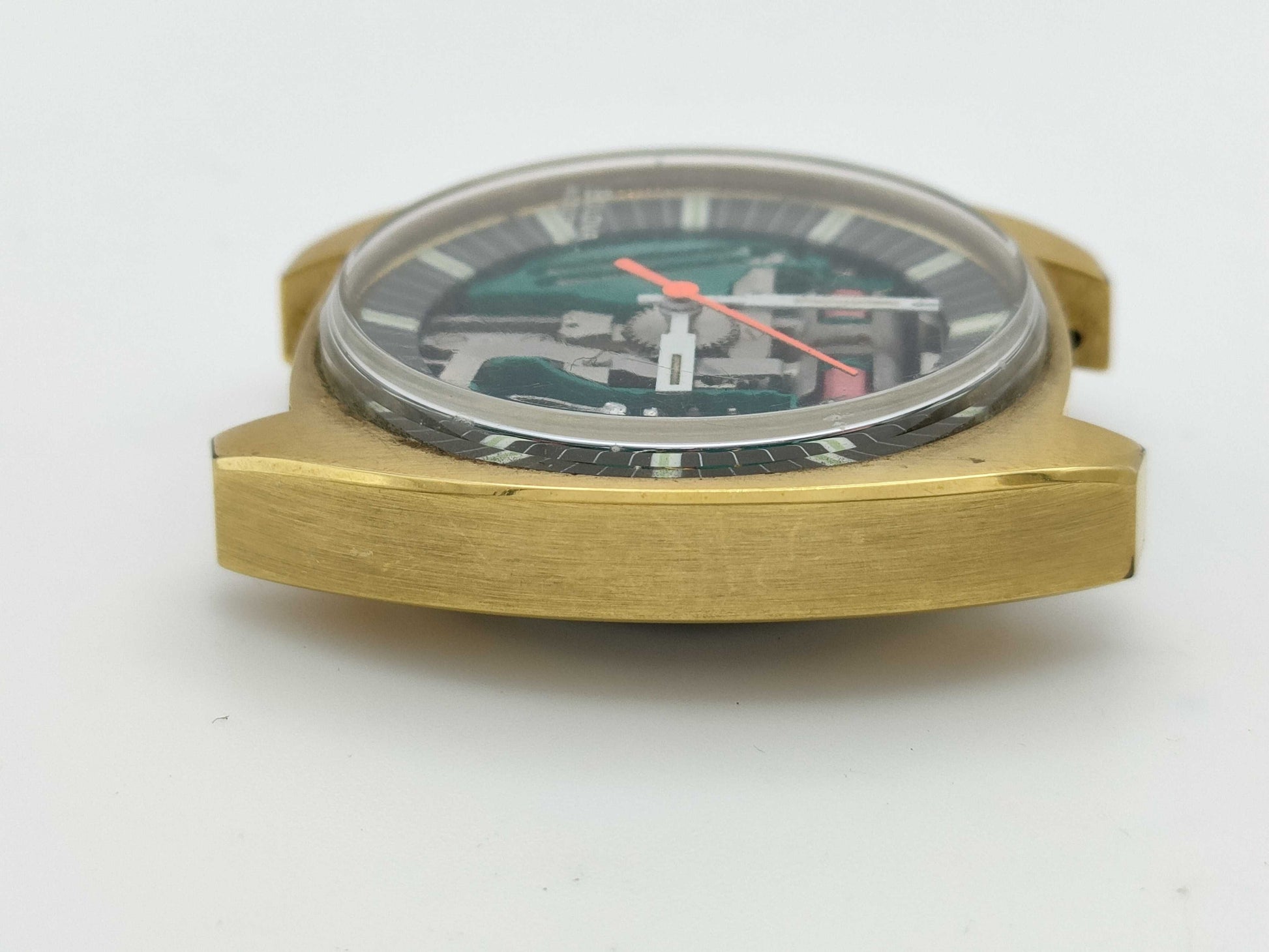 Bulova Accutron M9 1-715239 Tuning Fork Skeleton Dial Quartz Men's Watch