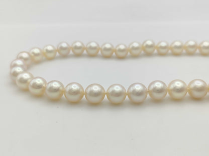 TASAKI Pearl Necklace, 7.9-8.3mm Diameter, Sterling Silver, 70.9g 