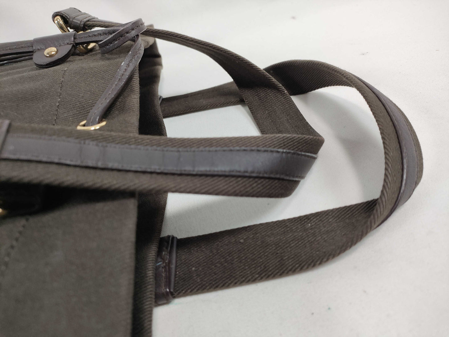 Yves Saint Laurent Canvas Tote Bag 121631 002122 Khaki Tote Bag