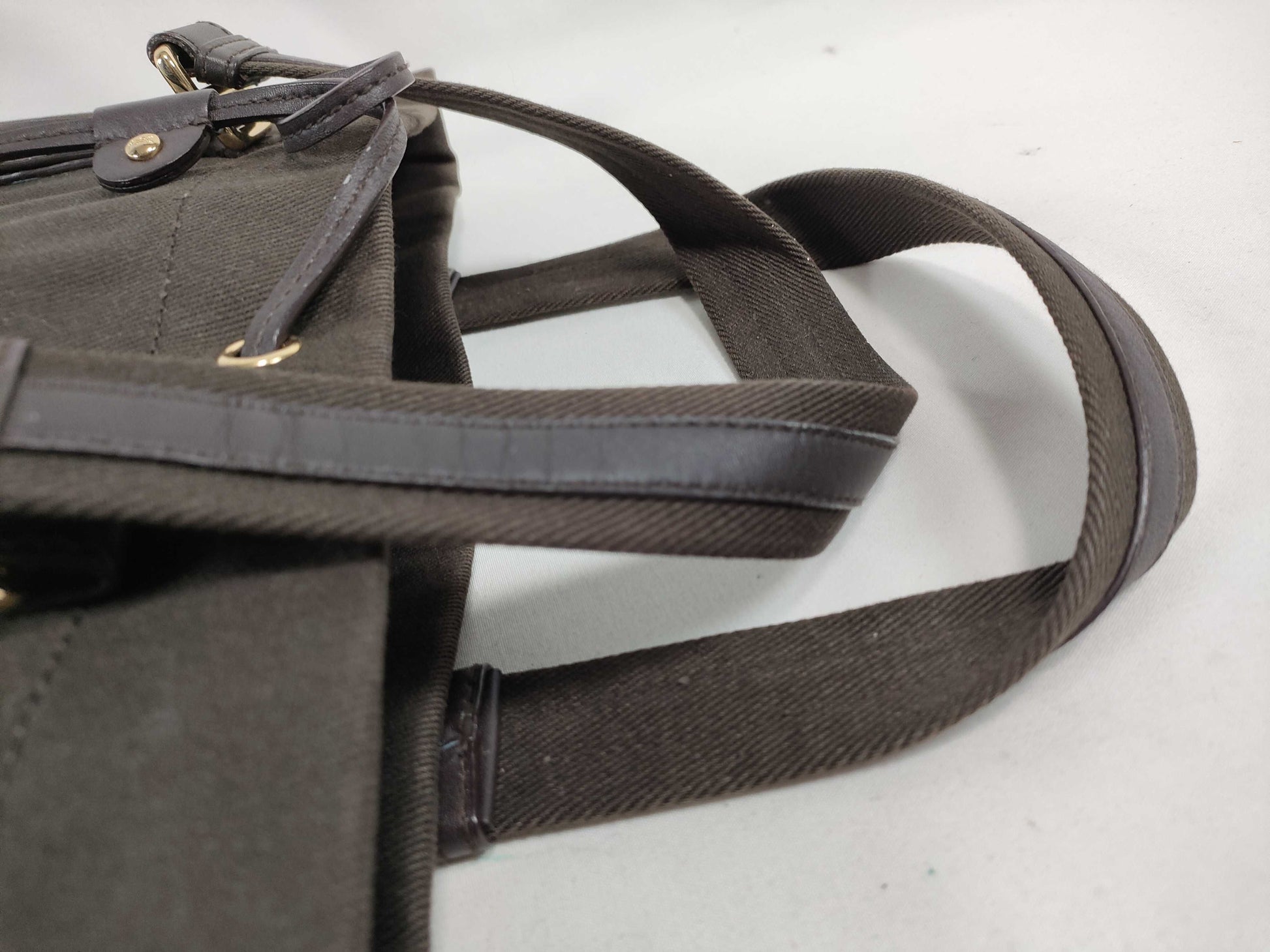 Yves Saint Laurent Canvas Tote Bag 121631 002122 Khaki Tote Bag