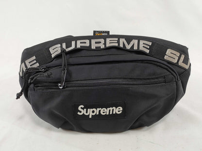 Supreme Nylon Body Bag, Black, Waist Bag