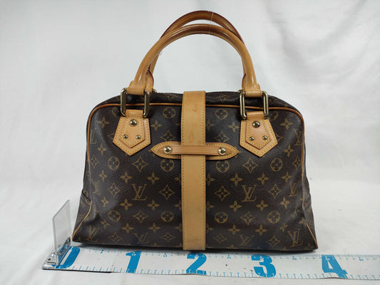 LOUIS VUITTON Monogram LV Monogram Manhattan GM M40025 Handbag with unclear serial number