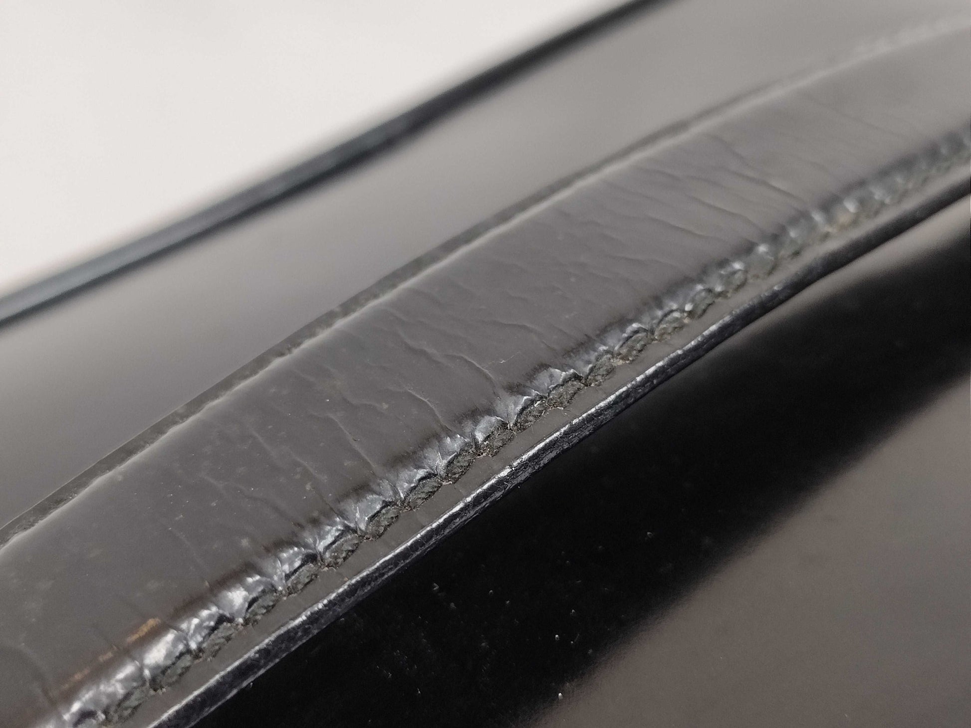 GUCCI Bamboo Leather Vanity Bag 032, 1705, 0150 Black