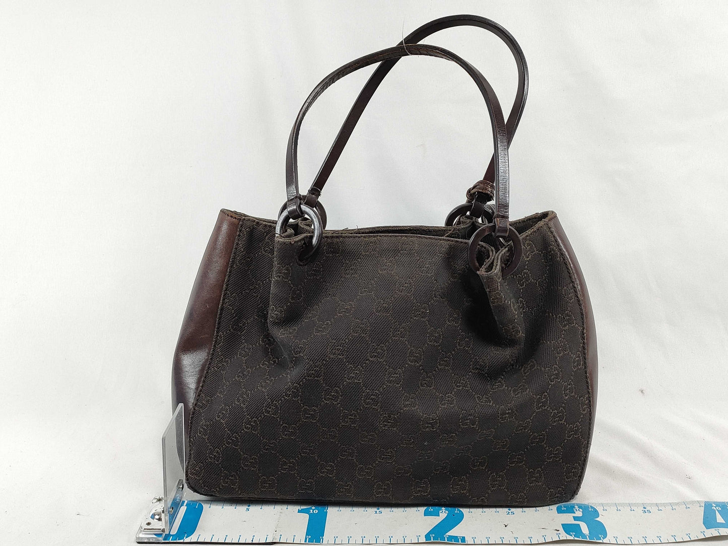 GUCCI GG Canvas Handbag 101919 001998 Brown Handbag