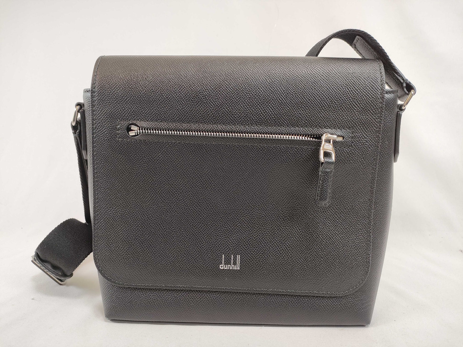 dunhill leather shoulder bag black shoulder bag