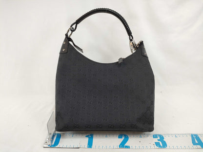 GUCCI GG Canvas Shoulder Bag 115003 467891 Black Shoulder Bag
